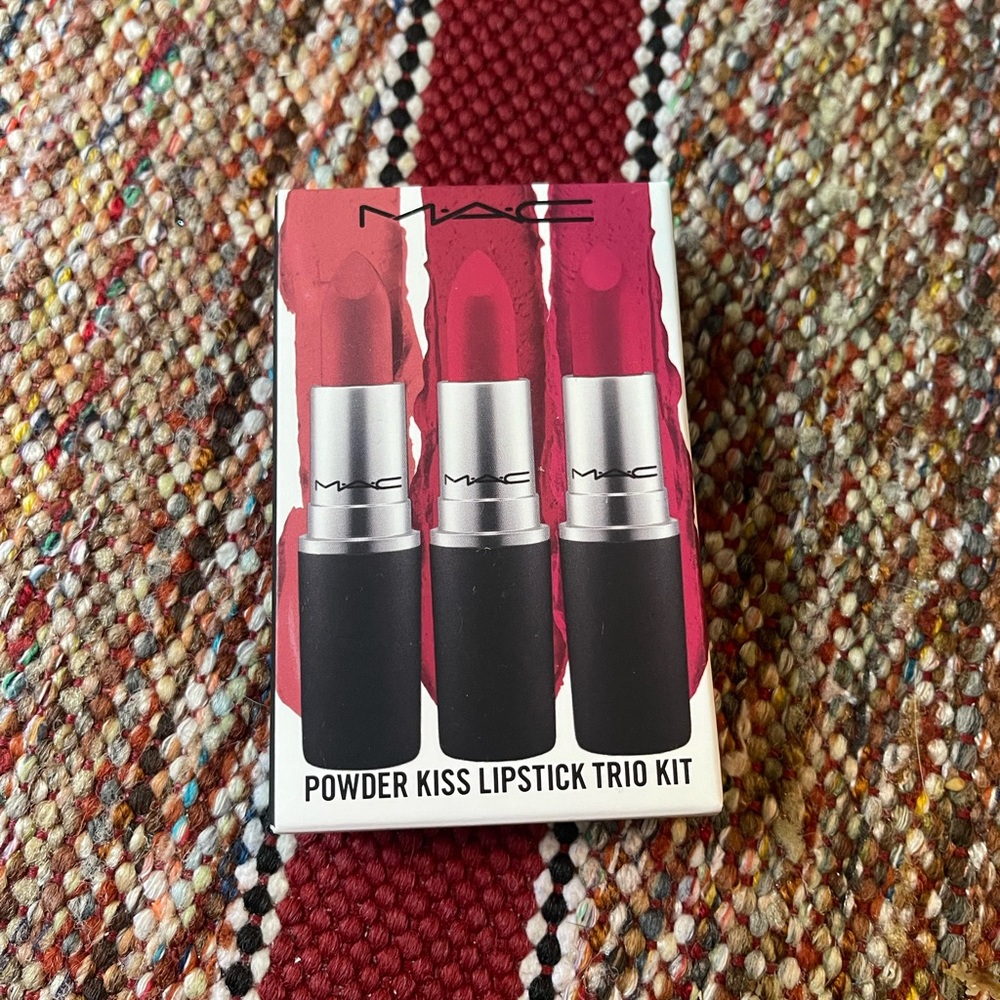MAC Cosmetics Powder Kiss Lipstick Trio Kit NIB